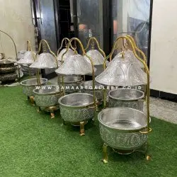 Chafing dish allumunium ukir